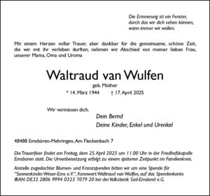 Waltraud van Wulfen