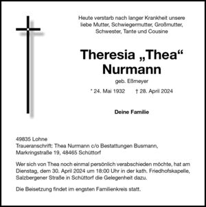 Nurmann Theresia